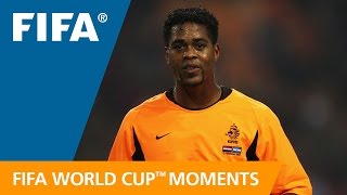 Patrick Kluivert on Brazil vs Netherlands  1998 FIFA World Cup [upl. by Daukas]