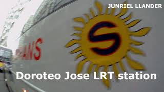 SANTRANS BUS TRAVEL FROM BULACAN TO RECTO Doroteo Jose LRT station [upl. by Niddala498]