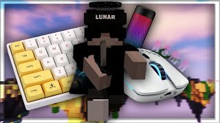 Thocky Keyboard  Mouse Sounds ASMR Handcam  Sweaty Hypixel Bedwars [upl. by Thirzia73]