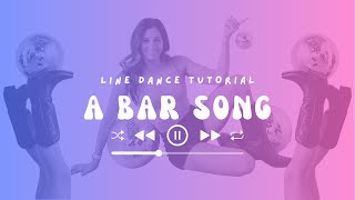 Learn quotA Bar Songquot in 3 Minutes Shaboozey Line Dance Tutorial [upl. by Atirres]