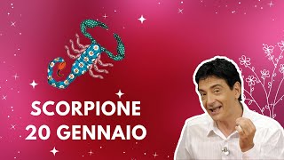 Scorpione ♏️ Sabato 20 Gennaio 🔮 Oroscopo Paolo Fox  Delusi dal vostro astro guida [upl. by Nivak]