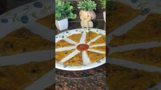 Besan ka dosa 🤯🍕veg omelette viral recipe shorts besan paratha [upl. by Iznik]