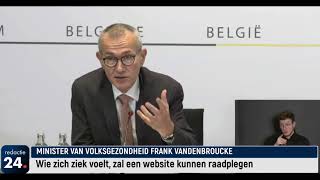 Frank Vandenbroucke over het testbeleid [upl. by Nehtanoj]