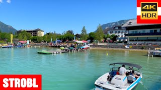 Strobl Wolfgangsee Austria 🇦🇹 4K HDR Virtual walking tour [upl. by Animrac407]