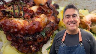 PULPO ASADO A LA PARRILLA Perfecto blando delicioso e infalible  Todos los secretos [upl. by Mattah76]