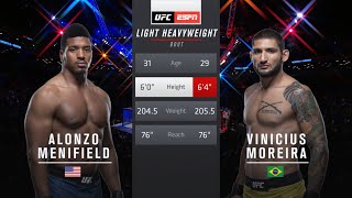 Alonzo Menifield vs Vinicius Moreira Full Fight Full HD [upl. by Ittap]