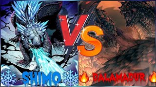 SHIMO VS DALAMADUR ELEMENTAL CHAOS [upl. by Lauralee800]