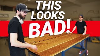 One Bad Cut Almost RUINED THIS  Walnut Desk Top  Build Diary  Part 3 [upl. by Trillbee]