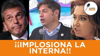 IMPLOSIONA INTERNAMENTE EL KIRCHNERISMO Massa traiciona a Kicillof y ARDEN DE LA BRONCA [upl. by Ojeillib]