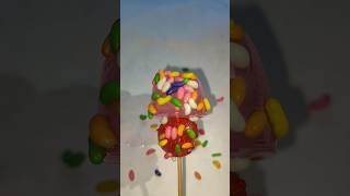 Strawberry jelly 🍓 and candy 🍬 popsicle 🍡🥰 youtubeshorts viralvideo lollipop [upl. by Eneleuqcaj]