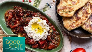 Confit Tomatoes with Garlic Flatbread  The Good Stuff with Marg Berg [upl. by Stricklan724]