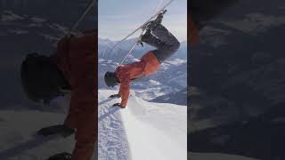 Backflip Cossack on Skis  shorts [upl. by Stovall]