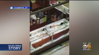 SmashAndGrab Robbery At Montebello Mall Causes Panic [upl. by Nannarb971]