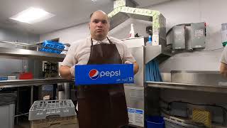 DISHWASHING NONSTOP WITH PEPSI POP SODA DRINKS 12 CANS THE DISHWASHER AKA 205 MINIMUM WAGE WORK 47 [upl. by Ahsinan]