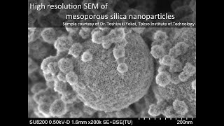 Materials High resolution SEM of mesoporous silica nanoparticles [upl. by Valenka]