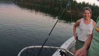 Insane walleye fishing on lake Spokane 5 pounder [upl. by Rossner850]