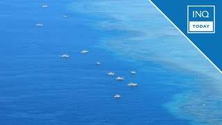 Over 50 Chinese ships fishing boats spotted in West Philippine Sea  INQToday [upl. by Vasili]