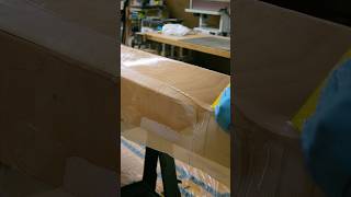 Structure for the Kayak  Fiberglassing the Hull [upl. by Nnylorac]