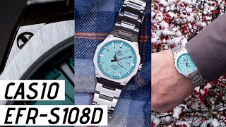 Casio Edifice EFRS108D Tiffany Watch Review [upl. by Letsou]