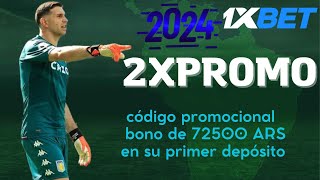 Nuevo Código Promocional 1xBet 2024 Argentina 1xbet Argentina como funciona [upl. by Atalante]