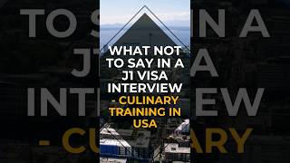 What not to say in a J1 visa interview Culinary training in USA‼️ usavisa approved [upl. by Jard]