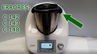 Thermomix TM 5 tapadera no cierra Errores C142 C143 C148 [upl. by Sikko38]