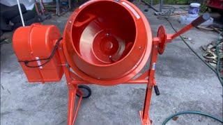 Harbor Freight CENTRAL MACHINERY312 Cubic Ft Cement Mixer was it worth it [upl. by Adirem]