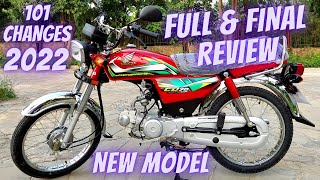 HONDA CD 70 2022 MODEL 101 CHANGES FULL amp FINAL REVIEW TEST RIDE amp SOUND TOP SPEED SOON ON PK BIKES [upl. by Alboran]