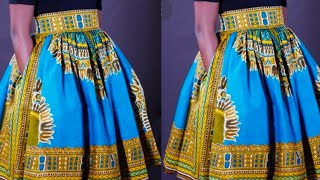 How to make Gathered Skirt with pockets [upl. by Durarte250]