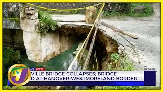 Woodsville Bridge Collapses Bridge Located at HanoverWestmoreland Border  TVJ News [upl. by Esyle]