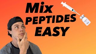 How To Mix reconstitute Peptides  Simplest Way For bpc157 HGH [upl. by Hannon]