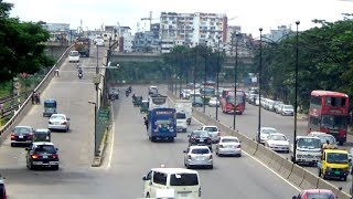 Kuril Bissho Road Flyover Airport Road Dhaka Bangladesh [upl. by Soalokcin]