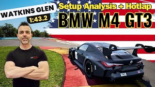 ACC Analisi Setup Watkins Glen  BMW M4 GT3 1432  Massimo Zecchinelli [upl. by Arnst]