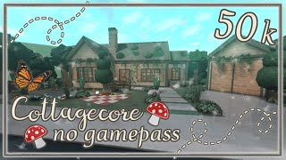 Bloxburg Build  Cottagecore House no gamepass 50k [upl. by Coltun]