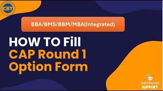 BBABMSBCAMCAMBA integrated Option Form Process  BBA  BMS CAP Option Form BCA  BMS  Hindi [upl. by Adnilrem]