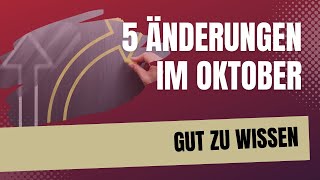 Gut zu wissen 5 wichtige Änderungen für Rentner im Oktober 2024 [upl. by Kcirdnekal986]