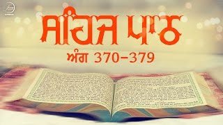 Sehaj Path Ang 370 To 379  Bhai Sarwan Singh  Fizza Records Gurbani [upl. by Mitzl]