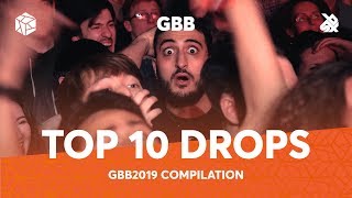 TOP 10 DROPS 😱 Grand Beatbox Battle Solo 2019 [upl. by Sindee]