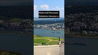 Niederwald Monument in Rüdesheim Germany 🇩🇪 germanytourism [upl. by Enelyar]