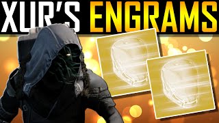 Destiny  Opening Xurs Exotic Engrams [upl. by Biles]