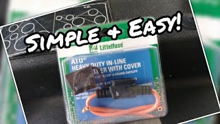 How To Wire Inline Fuse Holder [upl. by Castra606]