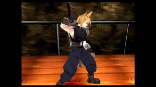 Ehrgeiz PlayStation Arcade Mode as Cloud [upl. by Margit892]