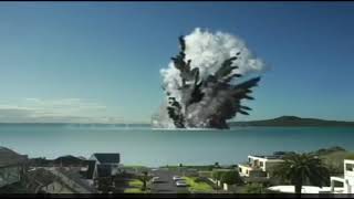 Tonga Underwater Volcanic Eruption Caught by a CCTV tonga [upl. by Vod]