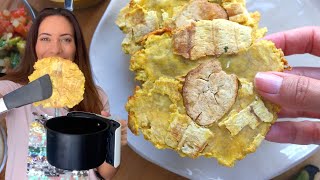 Mira que fácil hacer tostones crujientes sin freir y sin tostonera  con plátano verde  Receta 182 [upl. by Odette]