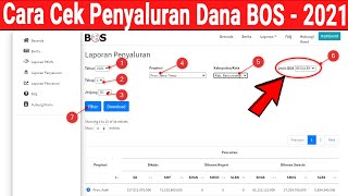 Cara Mengecek Penyaluran Dana BOS 2021 [upl. by Nohsyar]