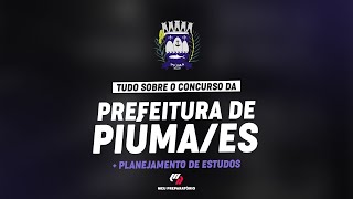 PREFEITURA DE PIÚMA ES PLANEJAMENTO DE ESTUDOS [upl. by Hnad]