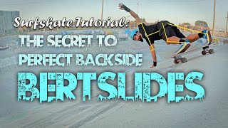 SurfSkate Tutorial Perfect Backside Bertslides on a SurfSkate [upl. by Quennie631]