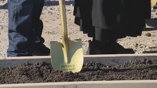 Groundbreaking held for new Antioch Missionary Baptist Church in Englewood  WGN Midday News [upl. by Desdee]