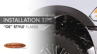 Installation Tips quotOEquot Style® Fender Flares [upl. by Banquer]