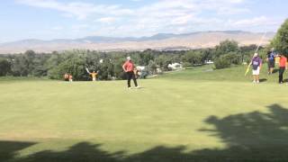 Steve Wheatcrofts winning putt [upl. by Anoved]